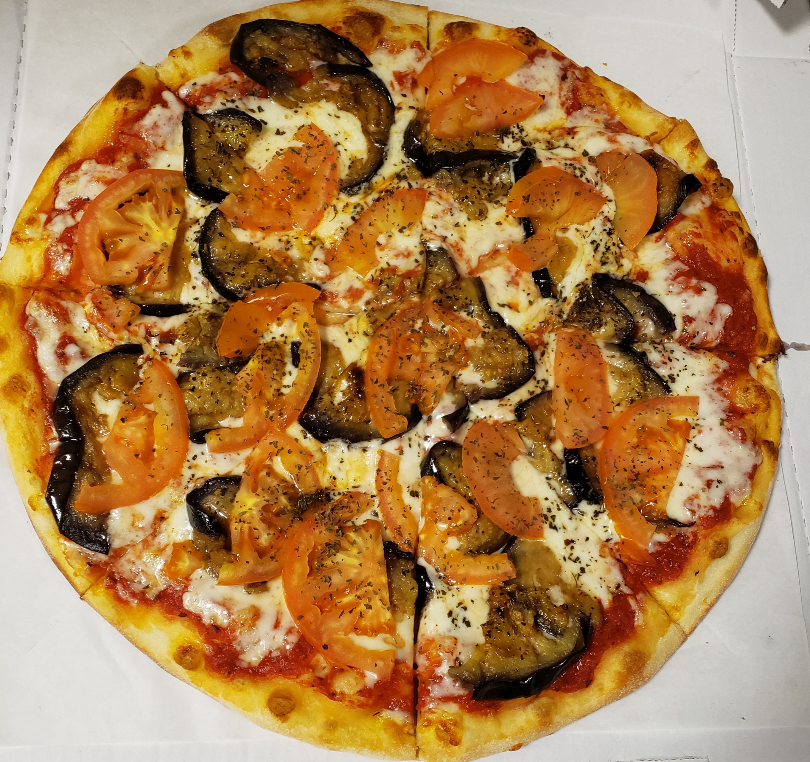 Order Eggplant Special Pizza food online from LA Lasagna Co. store, Northridge on bringmethat.com
