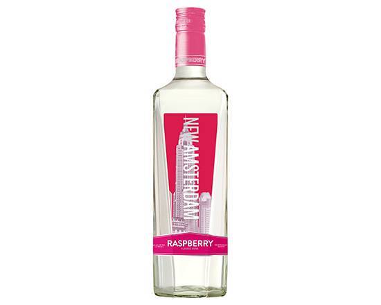 Order New Amsterdam Raspberry Flavored, 750mL vodka (35.0% ABV) food online from Signal Liquor store, Signal Hill on bringmethat.com