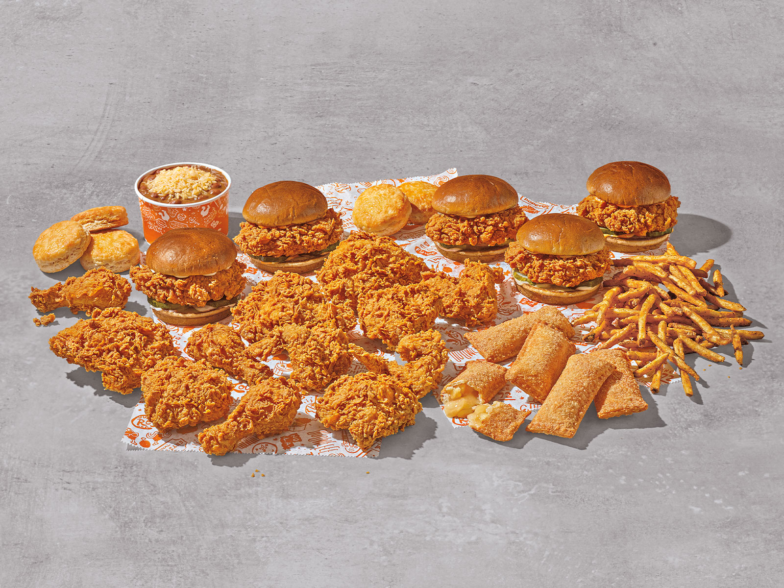 Order Bigger Family Feast food online from Popeyes store, Los Angeles on bringmethat.com