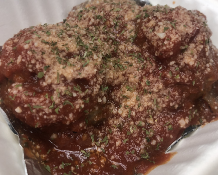 Order Beef & Pork Meatballs. App food online from Amighetti's Bakery & Cafe store, Rock Hill on bringmethat.com