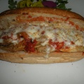 Order Eggplant Parmesan Sandwich food online from Zorbas Pizza store, Millbrae on bringmethat.com