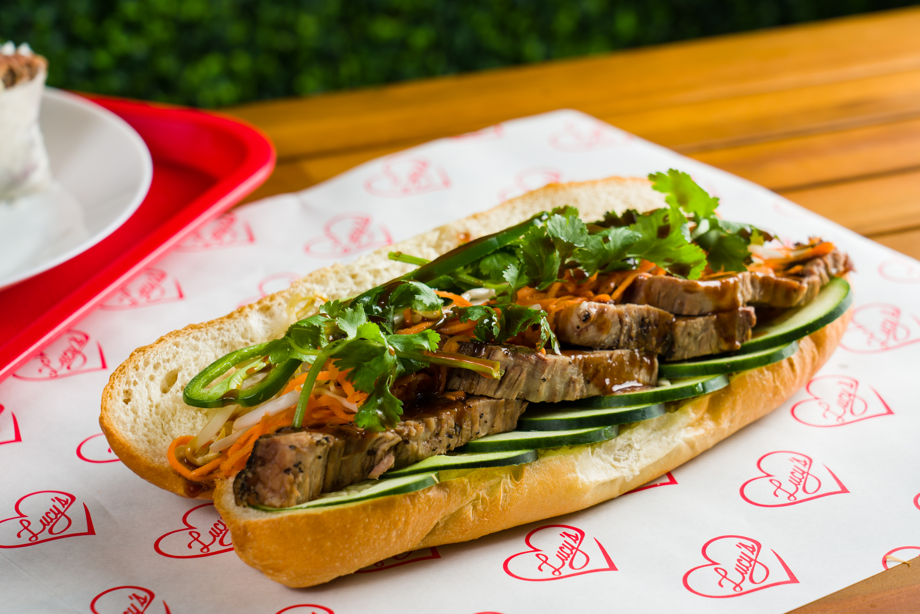 Order Smoked Brisket Banh MI food online from Lucy's Vietnamese Kitchen store, Brooklyn on bringmethat.com