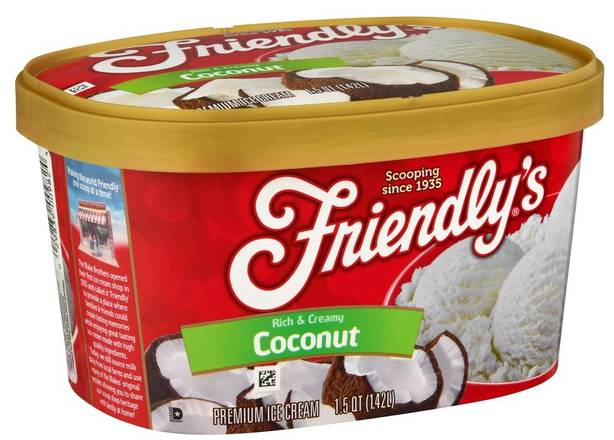 Order Friendly's Ice Cream (1.5 Qrt) food online from Ctown Supermarkets store, Uniondale on bringmethat.com