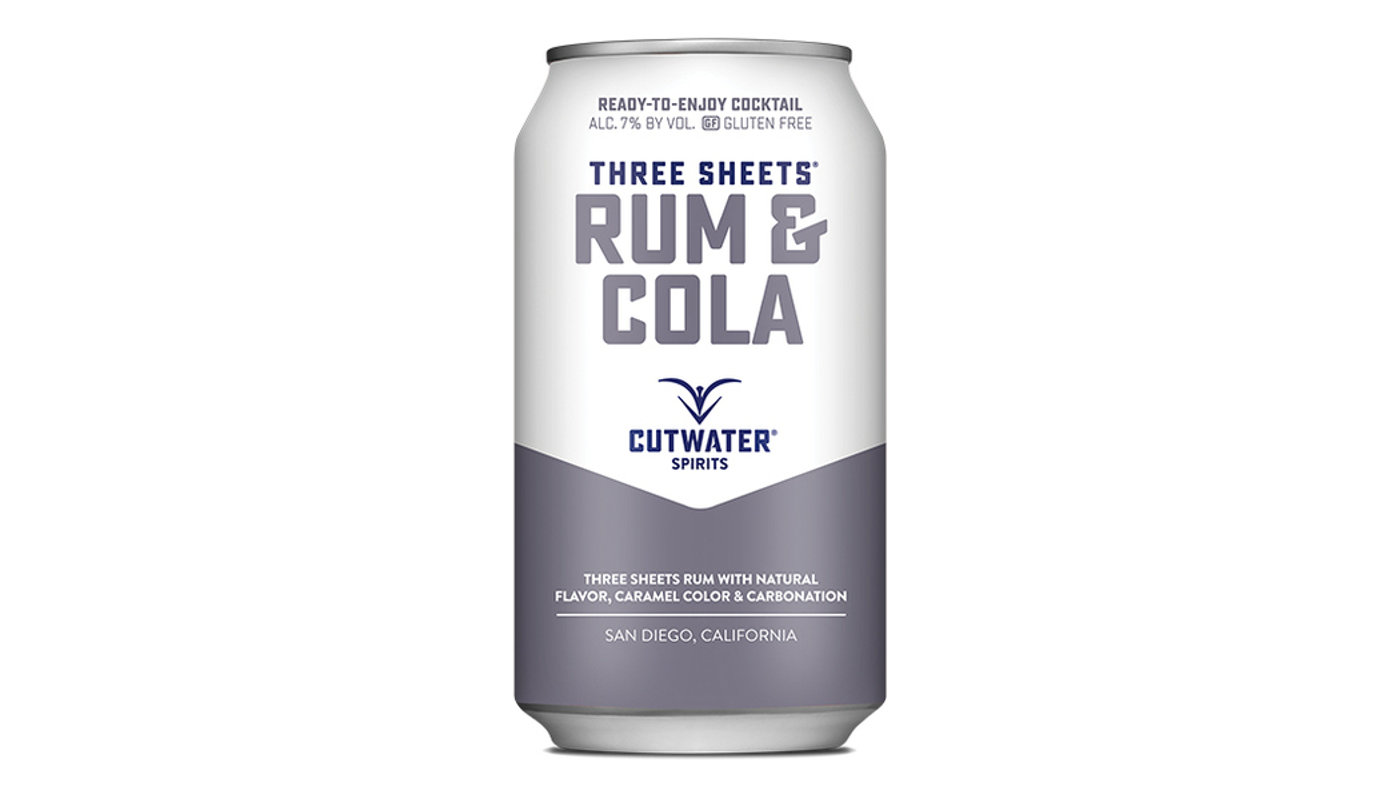 Order Cutwater Three Sheets Rum & Cola 4x 12oz Cans food online from Robert Market store, Los Angeles on bringmethat.com