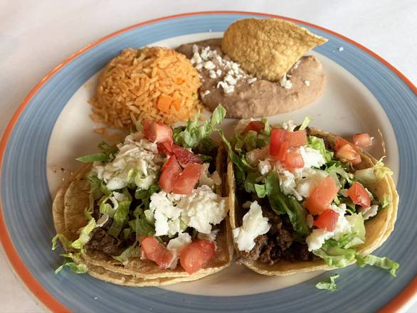 Order Two Taco Dinner food online from Lalo's Restaurant store, Chicago on bringmethat.com