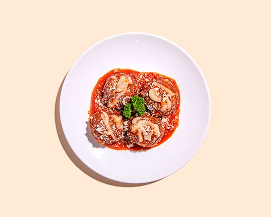 Order Baked Meatball Parmesan food online from Ma Meatballs store, Royal Palm Beach on bringmethat.com