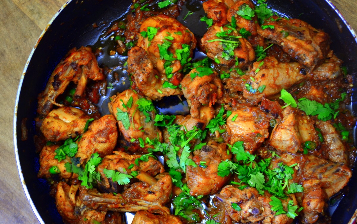 Order Chicken Karahi food online from Halal Kabob House store, Inglewood on bringmethat.com