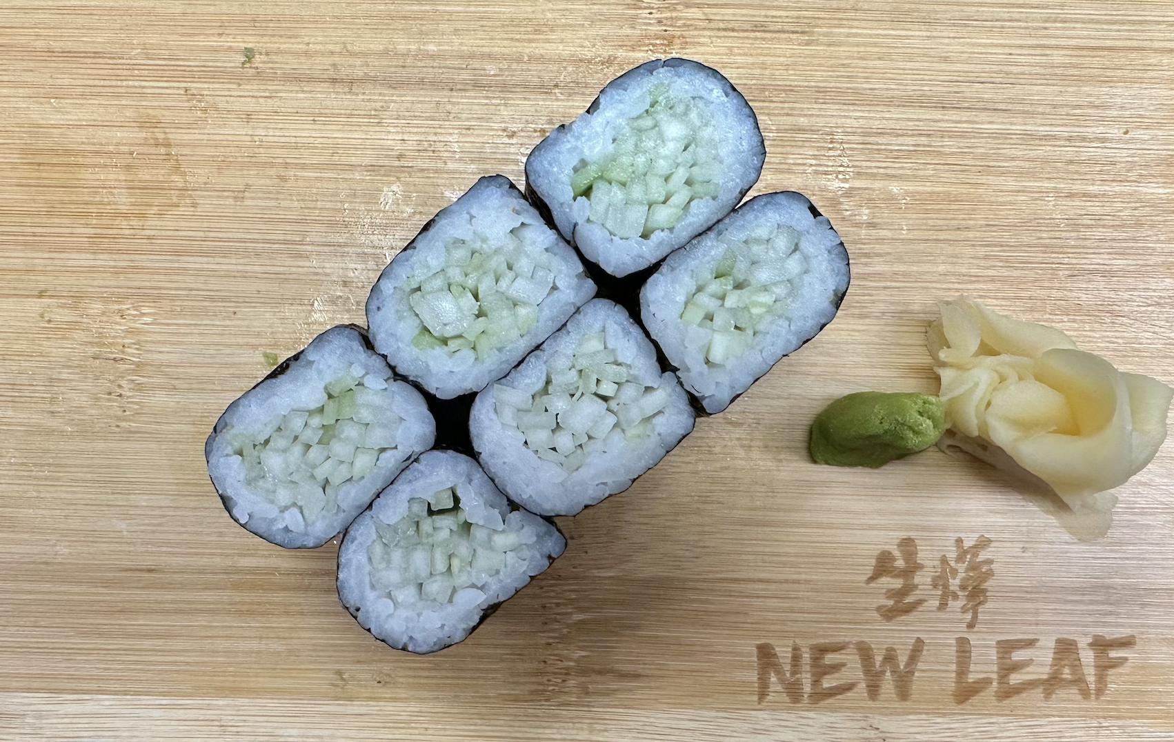 Order Cucumber Roll food online from New Leaf Chinese & Japanese Cuisine store, Philadelphia on bringmethat.com