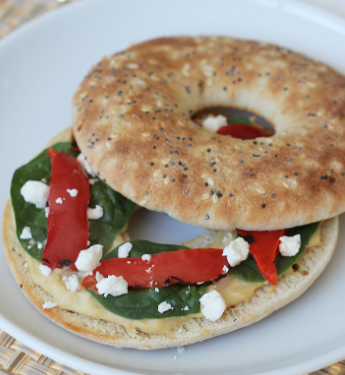 Order Bagel with Hummus food online from Rich Bagels store, Sandy on bringmethat.com