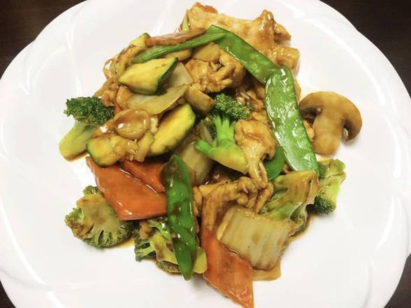Order Chicken mixed vegetables food online from Lucky Buddha store, Atlanta on bringmethat.com