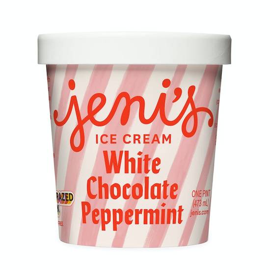 Order White Chocolate Peppermint Pint food online from Jeni Splendid Ice Creams store, Washington on bringmethat.com