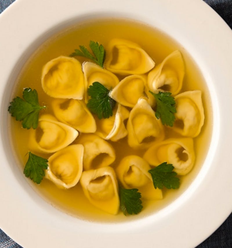 Order Tortellini En Brodo Soup - Soup food online from Brother Bruno Pizza store, Washingtonville on bringmethat.com