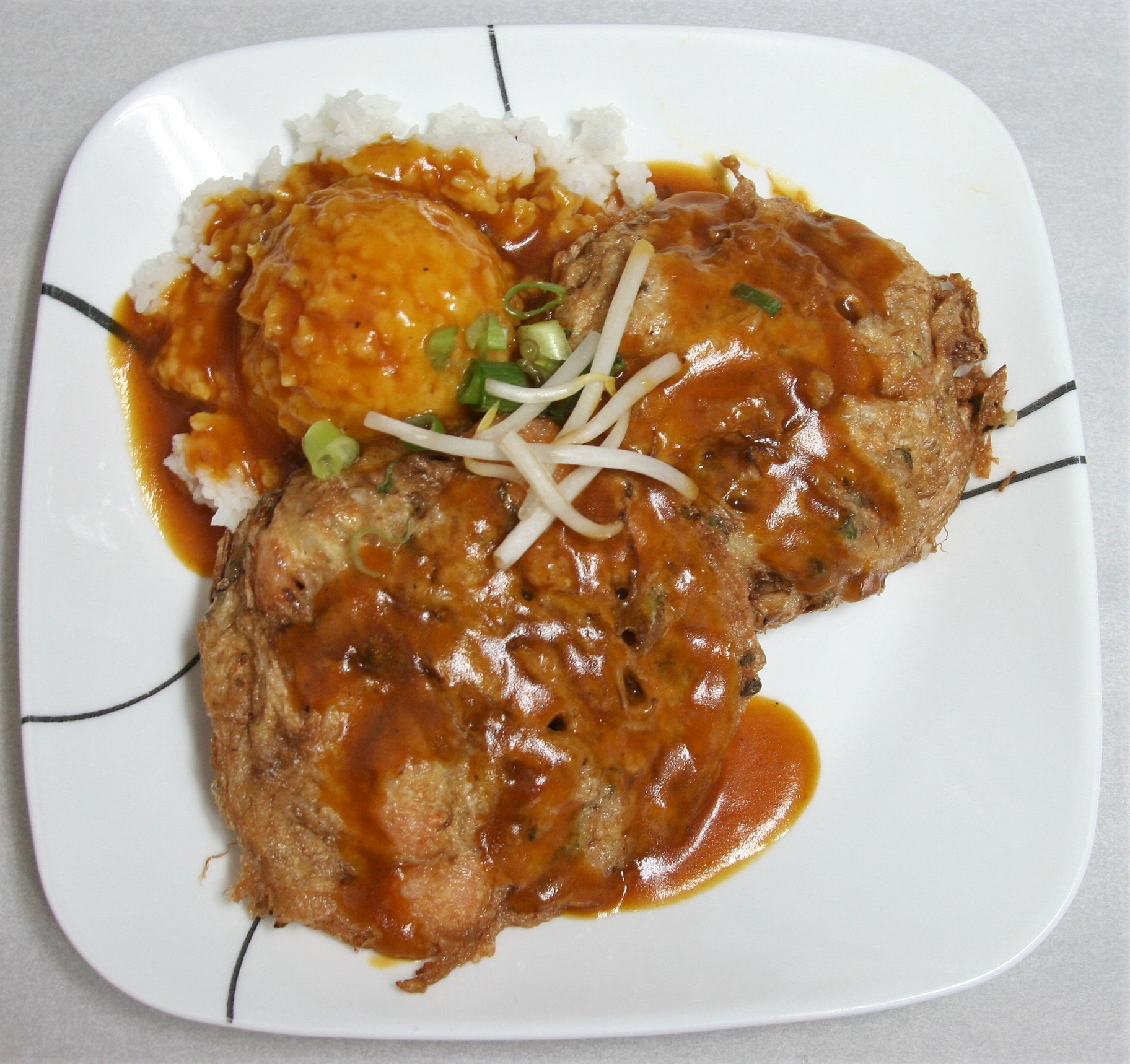 Order Chicken Egg Foo Young food online from Hong KONG Express store, Chicago on bringmethat.com
