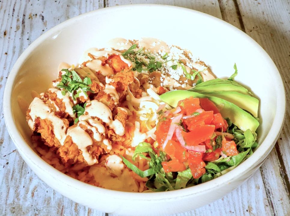 Order Fried Chicken Bowl food online from Calexico store, New York on bringmethat.com