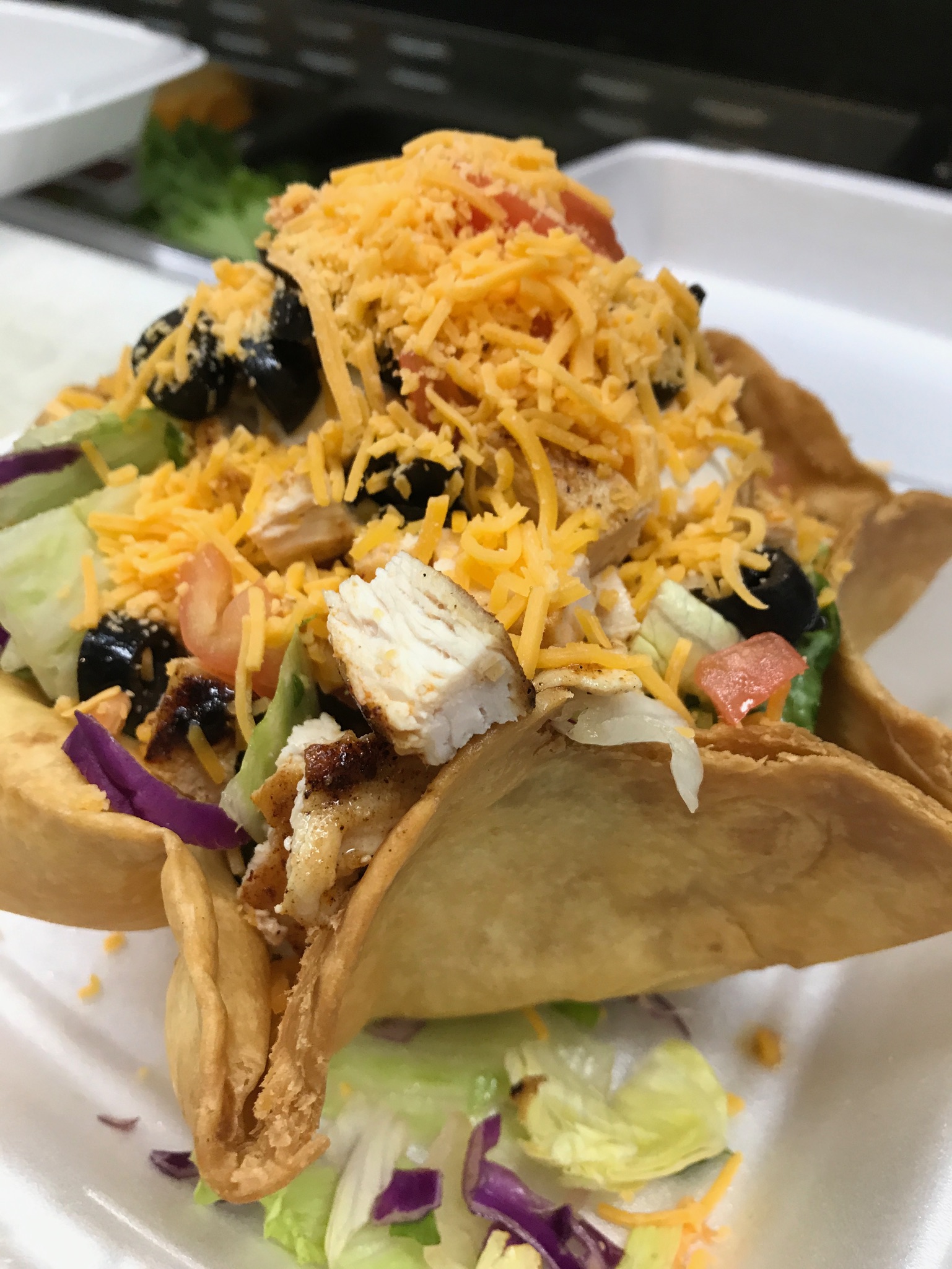 Order Taco Salad with Chicken food online from Mama Daughters' Diner store, Plano on bringmethat.com