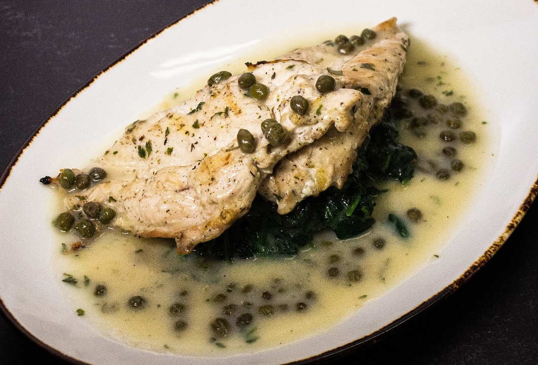 Order Chicken Piccata food online from Italian Village store, Chicago on bringmethat.com