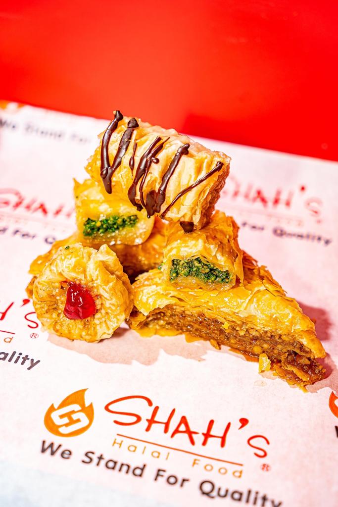 Order Assorted Baklava  food online from Shahs Halal store, Albany on bringmethat.com