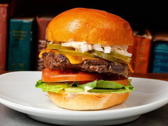 Order All American Burger food online from Deja Brew Taproom & Kitchen store, Los Angeles on bringmethat.com
