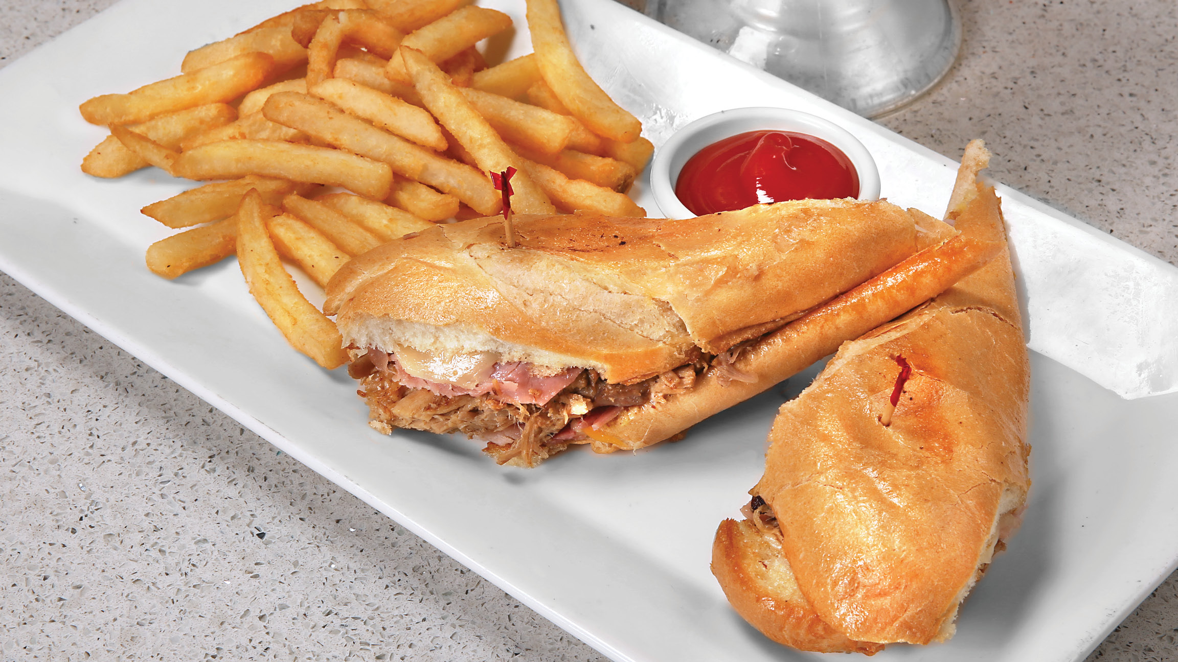 Order Cuban Sandwich food online from Brothers Mexican Grill store, La Grange on bringmethat.com