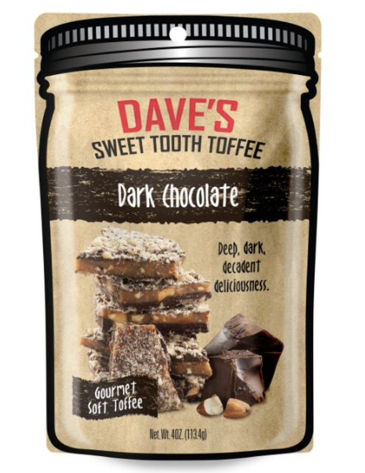 Order Dave's Sweet Tooth Toffee: Dark Chocolate food online from The Sweet Shop Nyc store, New York on bringmethat.com