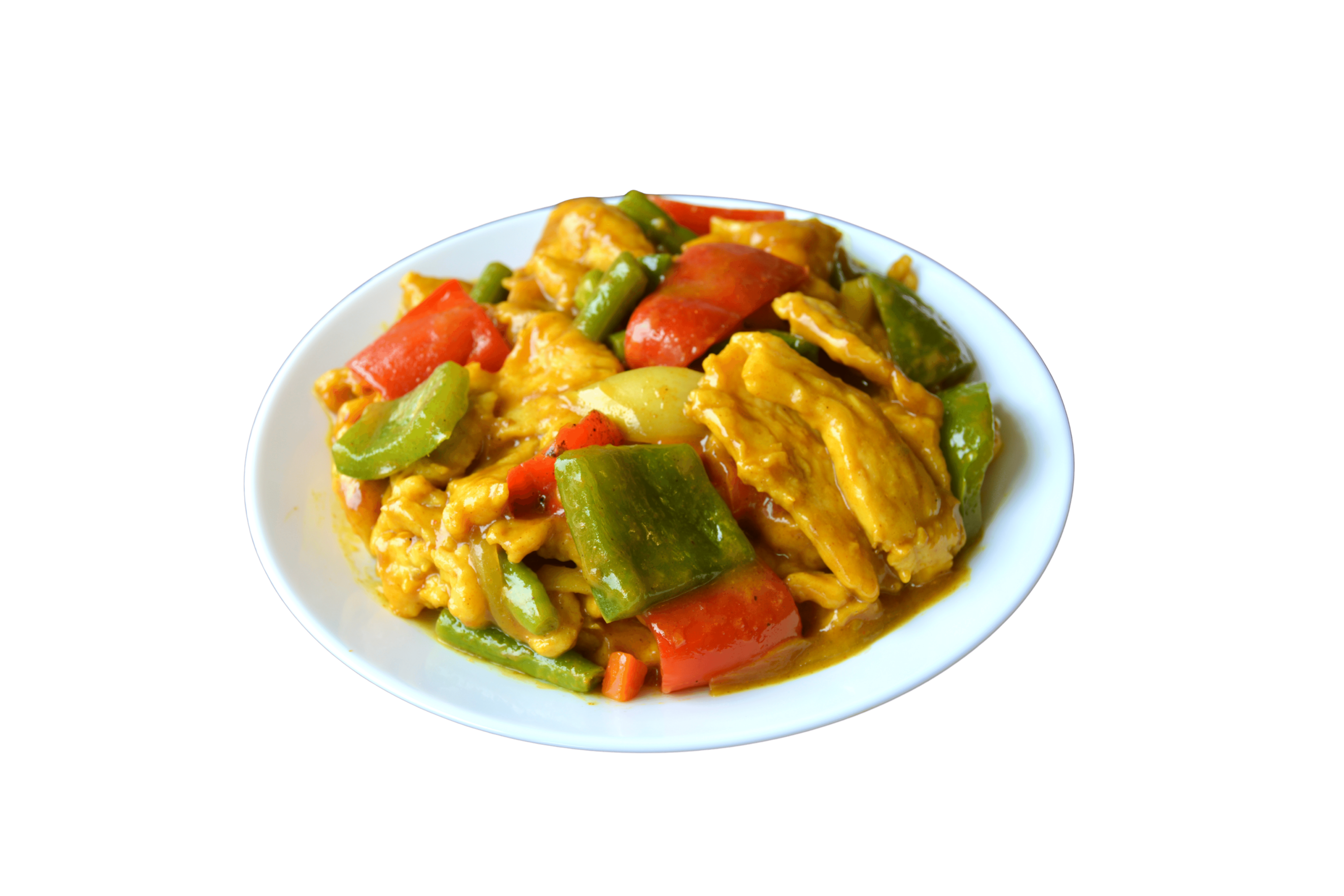 Order Curry Chicken with Onion food online from Halal China Kitchen Plus store, Jamaica on bringmethat.com