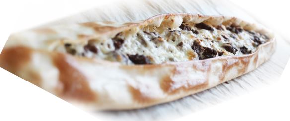 Order cheese over beef pieces (Kawurma) Pizza food online from Baghdad Gyro store, Beaverton on bringmethat.com