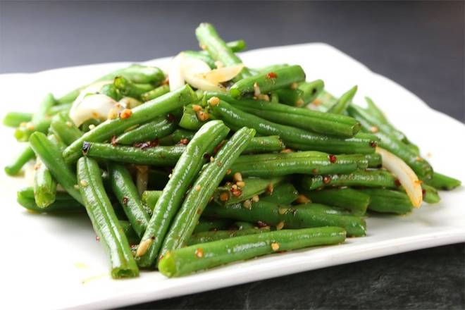 Order Hot Spicy Green Beans food online from China village Restaurant store, Santa Rosa on bringmethat.com
