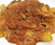 Order Rigatoni Bolognese food online from Basil Leaf Cafe store, Chicago on bringmethat.com