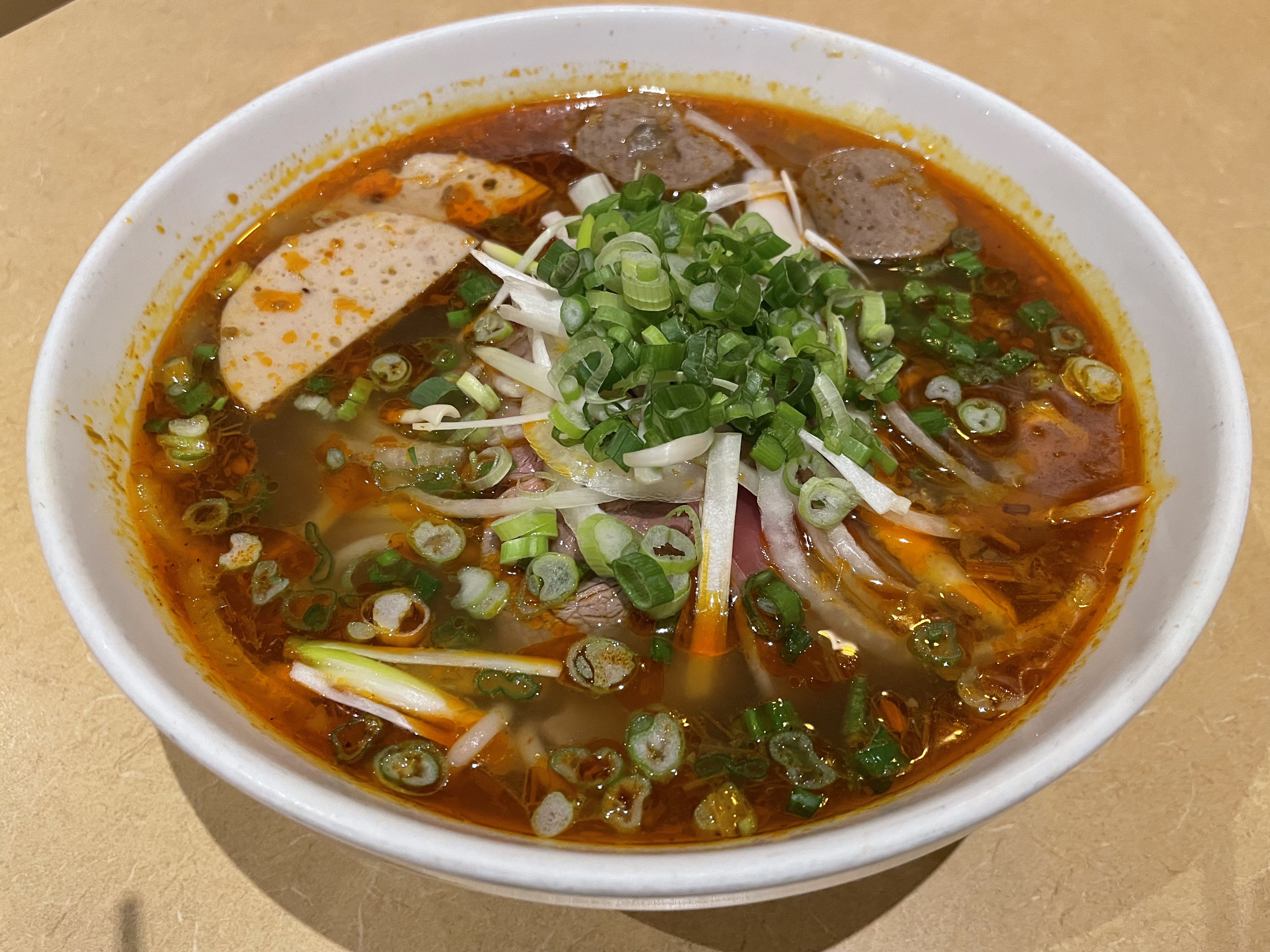 Order Bun Bo Hue Noodle Soup food online from Le Soleil store, San Leandro on bringmethat.com