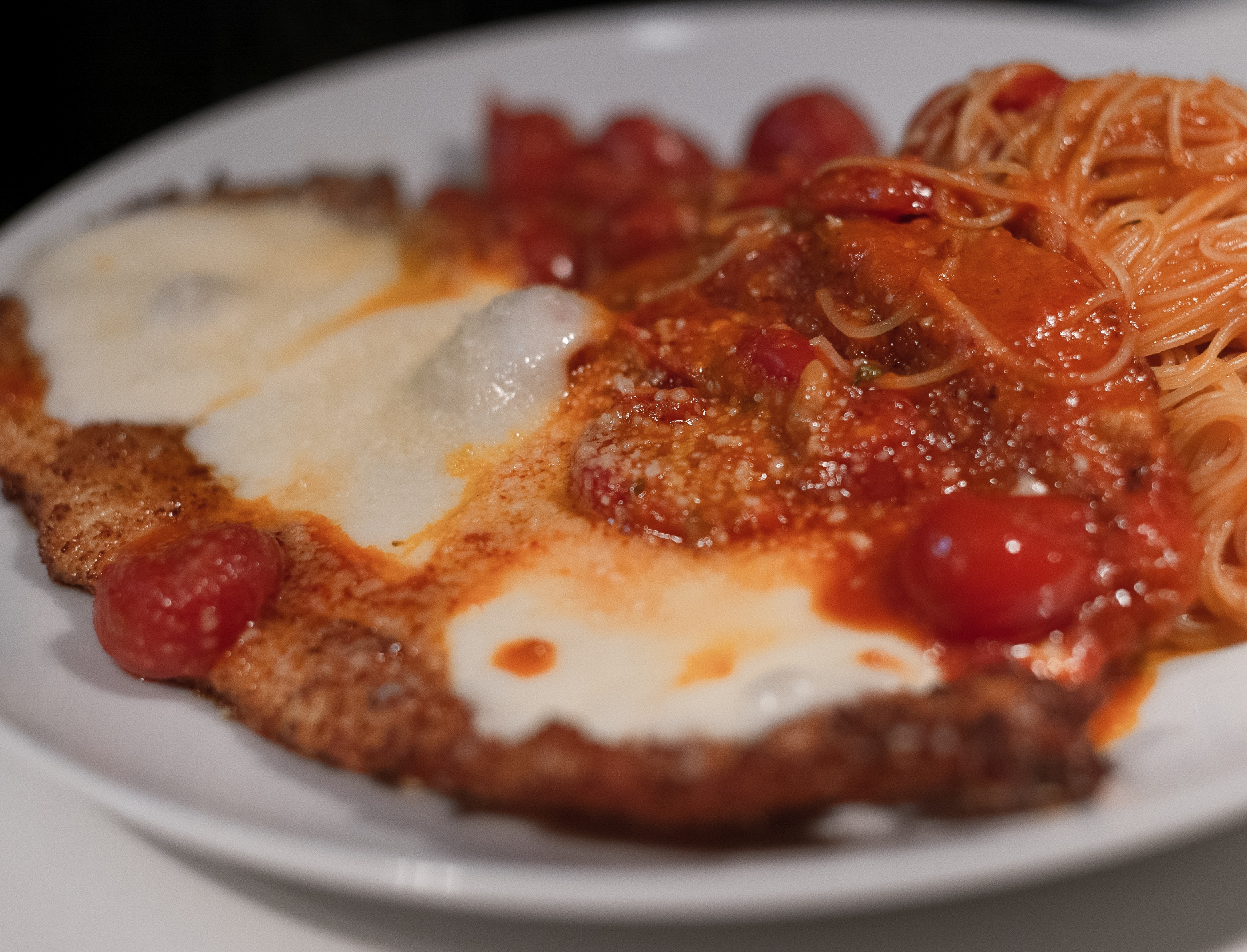 Order Chicken Parmesan food online from H.O.M Italian Eatery store, Woodland Hills on bringmethat.com