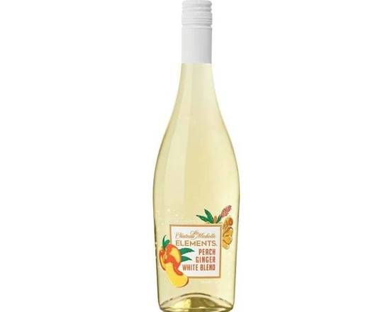 Order CHATEAU STE. MICHELLE ELEMENTS PEACH GINGER WHITE BLEND FLAVORED WINE750ML food online from House Of Wine store, New Rochelle on bringmethat.com