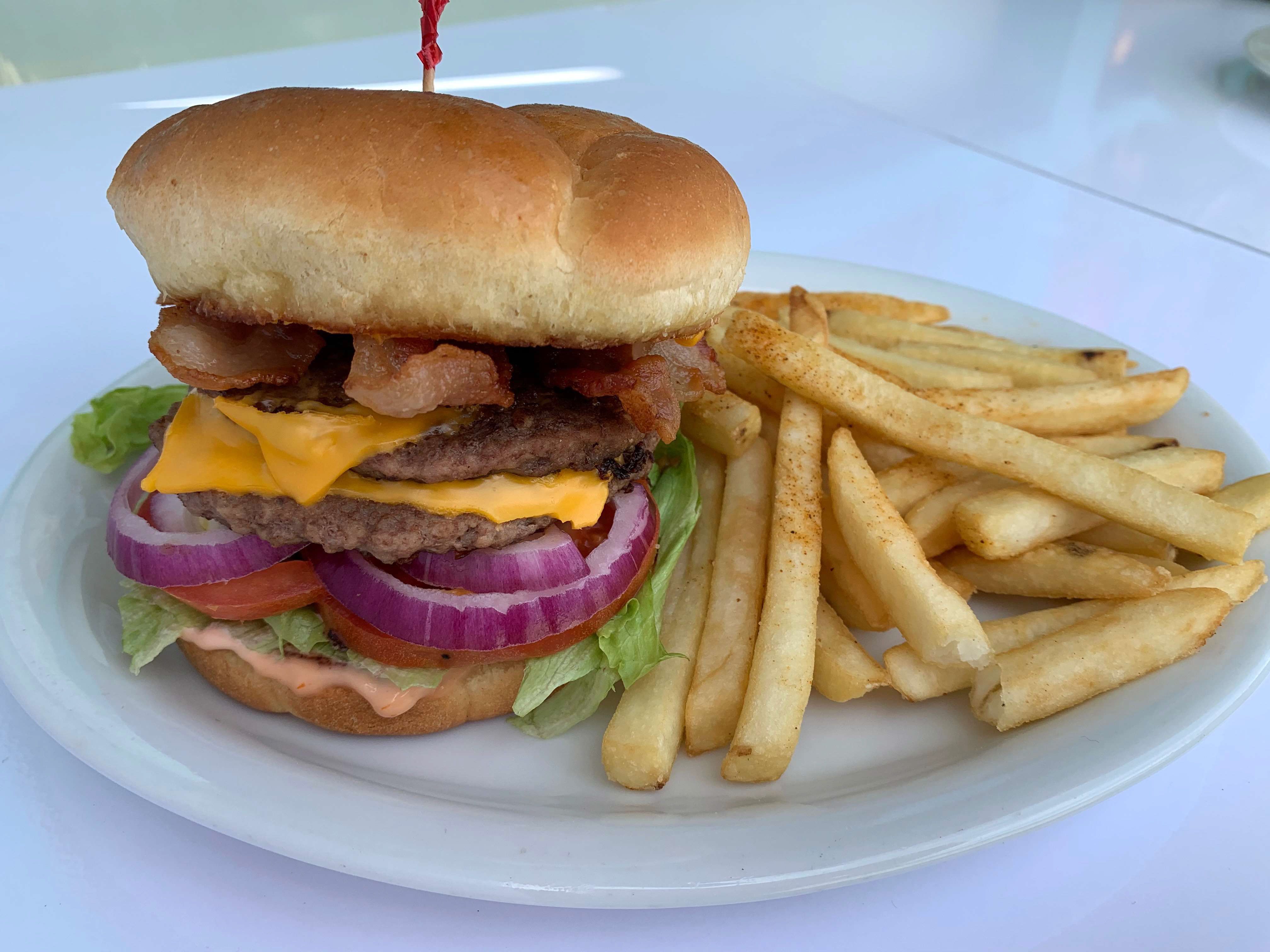Order Bacon Cheeseburger food online from Richie Real American Diner store, Victorville on bringmethat.com