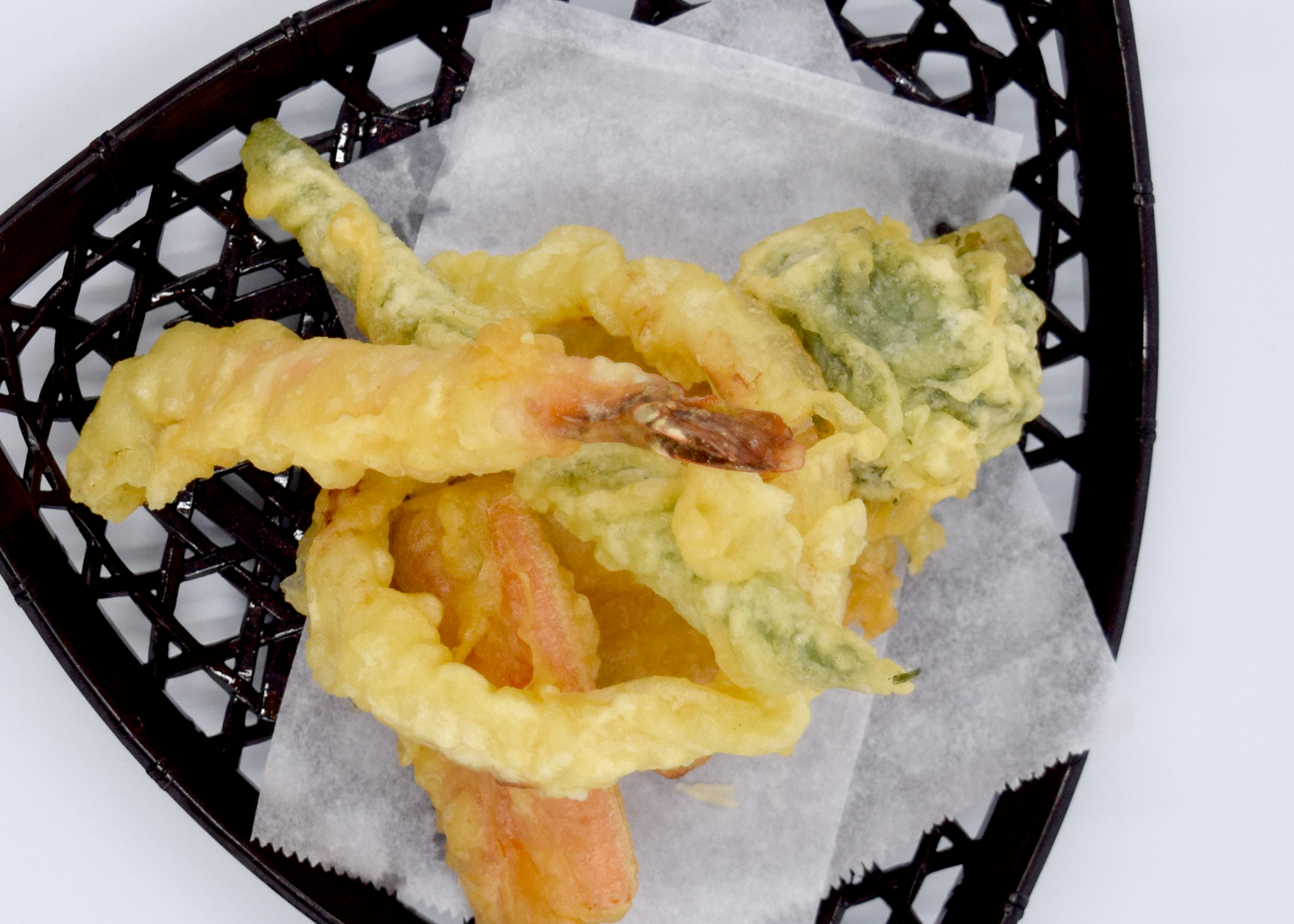 Order Shirmp and Vegetable Tempura Plate  food online from Mansun Japanese Restaurant store, Walnut on bringmethat.com