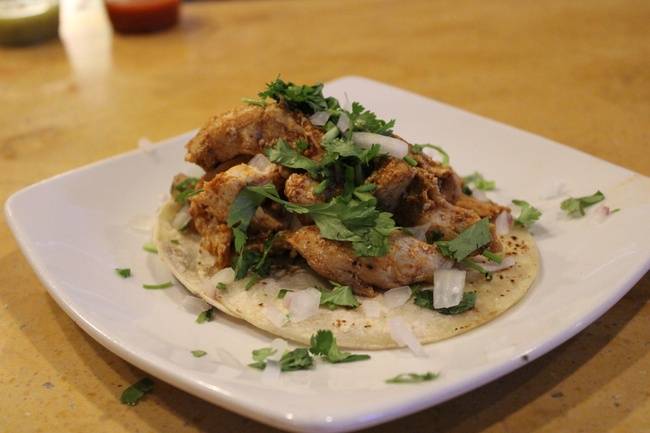 Order Chipotle Chicken Taco food online from Cuco Taqueria store, Columbus on bringmethat.com