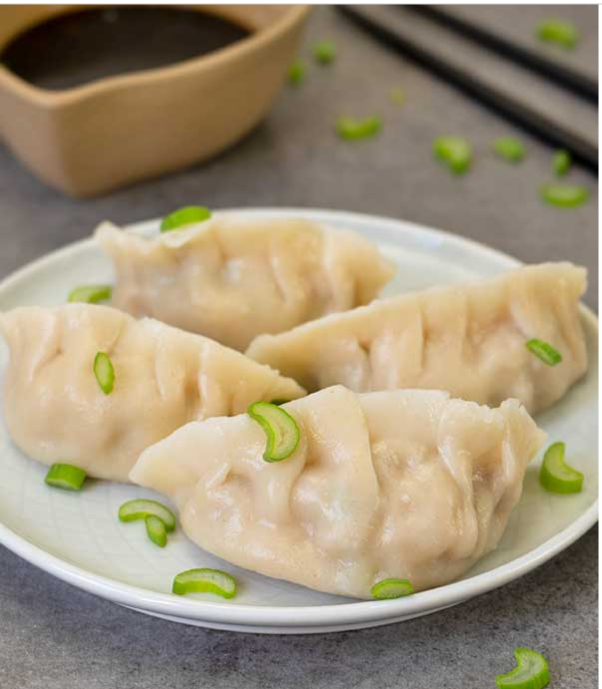 Order Steamed Dumplings （8）水煮饺 food online from Rose Garden store, Puyallup on bringmethat.com