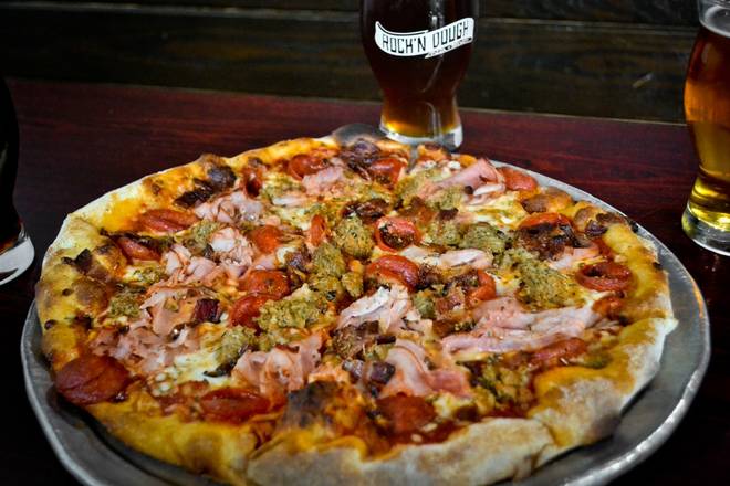 Order 16" Carnivore (3PD) food online from Rockn Dough Pizza + Brewery store, Memphis on bringmethat.com