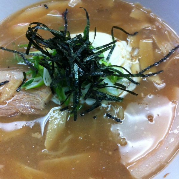 Order Shoyu Ramen Noodle Soup food online from Jasmine Thai Noodle & BBQ store, Valencia on bringmethat.com