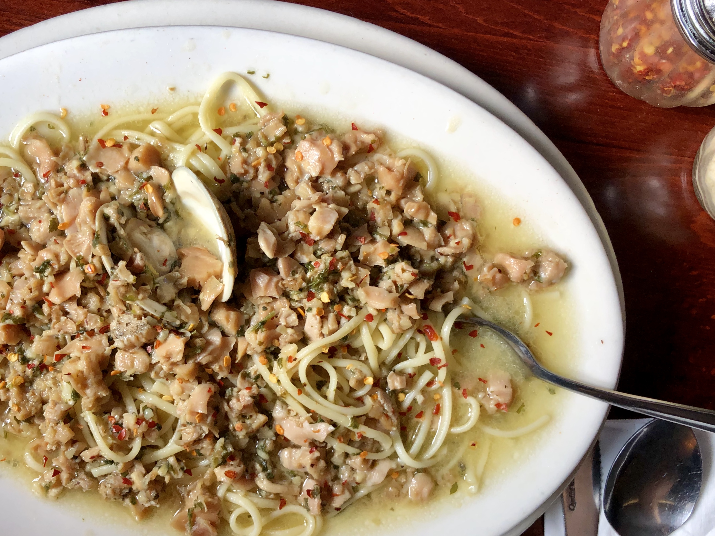 Order Clams and Linguine food online from Bomb Bomb Restaurant store, Philadelphia on bringmethat.com