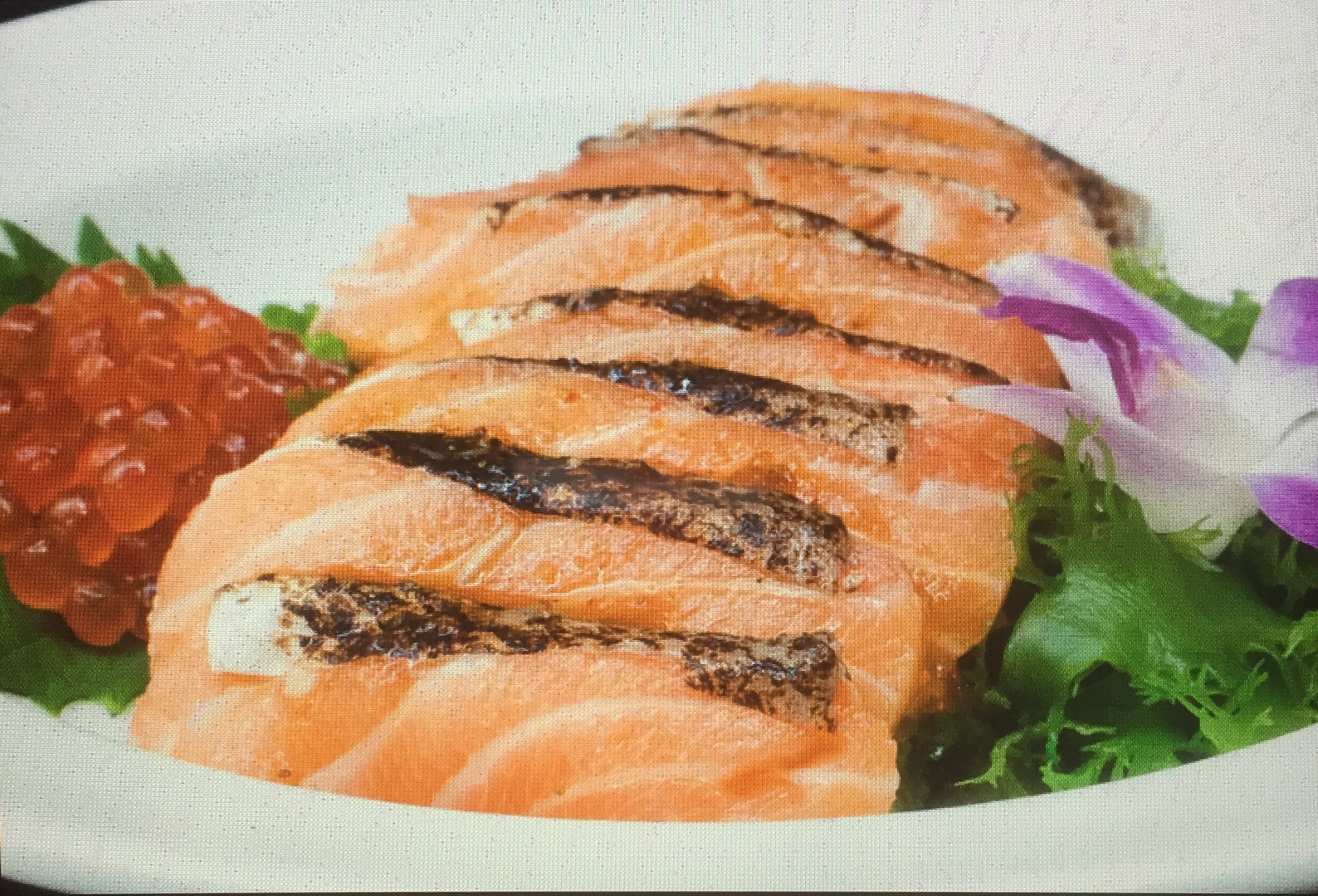 Order Flash Seared Salmon Slices food online from Amber store, New York on bringmethat.com