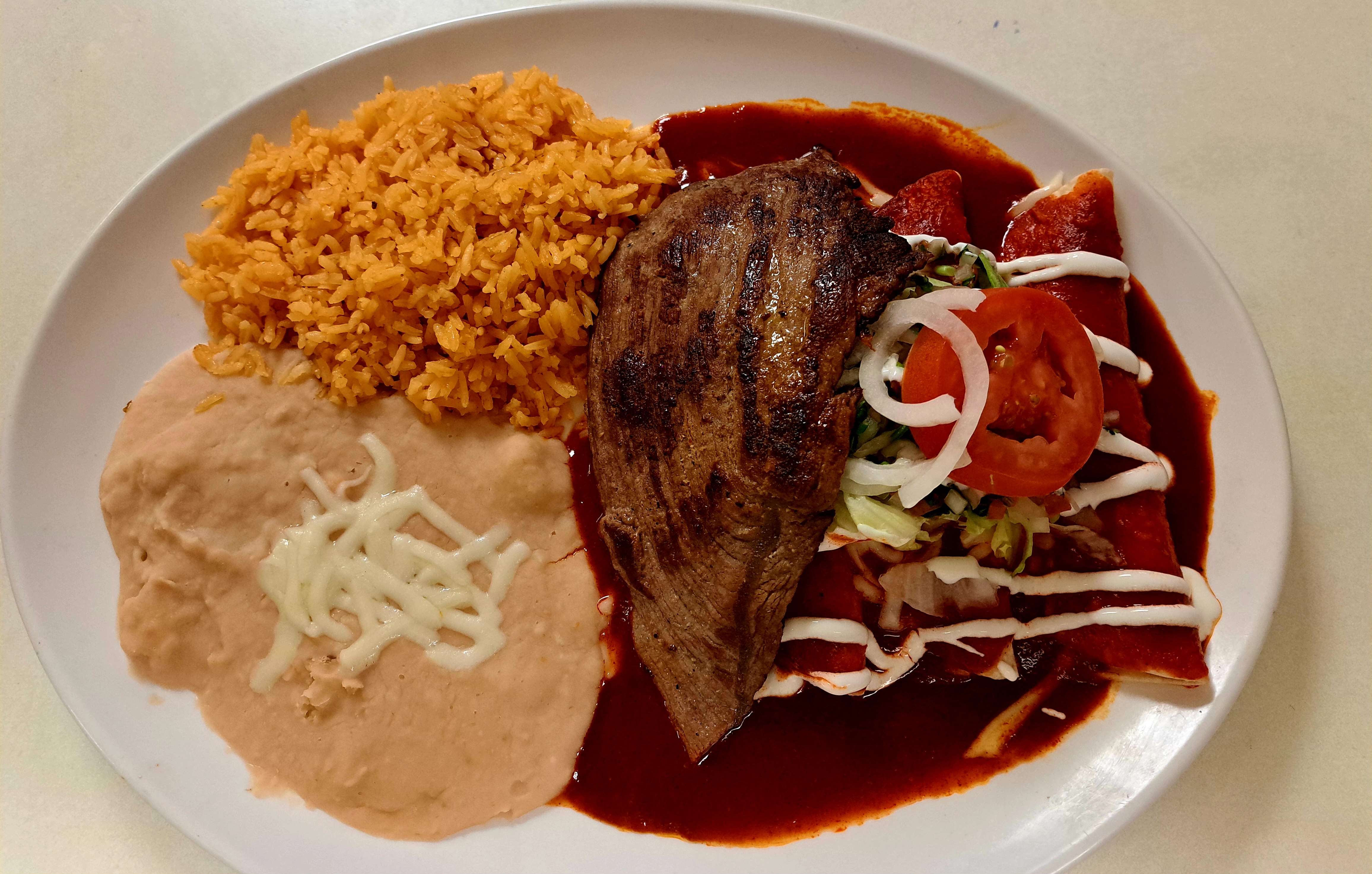 Order Enchiladas Rojas food online from Las Palmas store, Norristown on bringmethat.com