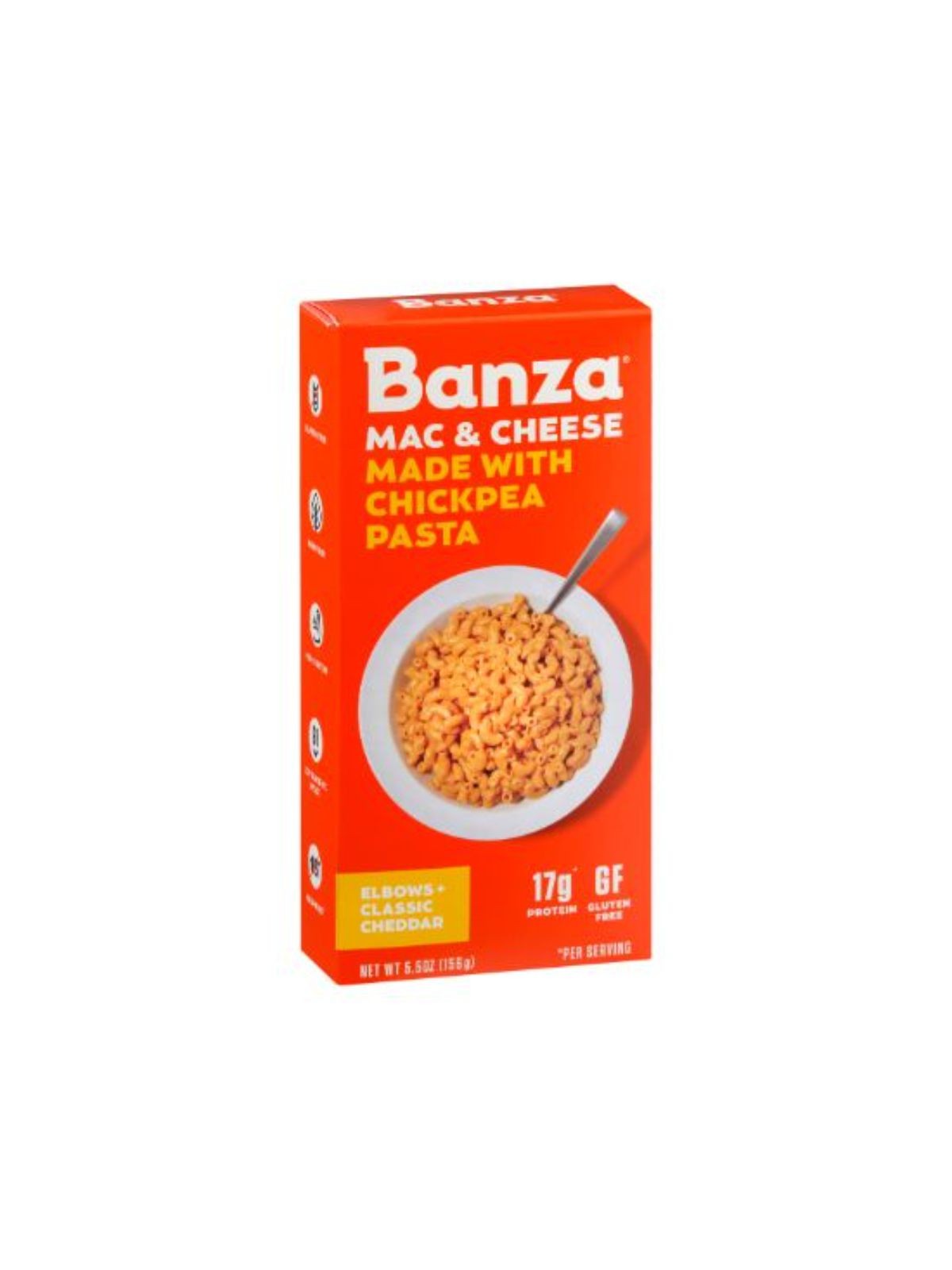 Order Banza Elbows & Classic Cheddar Mac & Cheese Chickpea Pasta (5.5 oz) food online from Stock-Up Mart store, Los Angeles on bringmethat.com