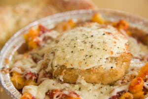 Order Baked Ziti with Chicken Parmesan food online from Massino's Pizzeria store, Aurora on bringmethat.com