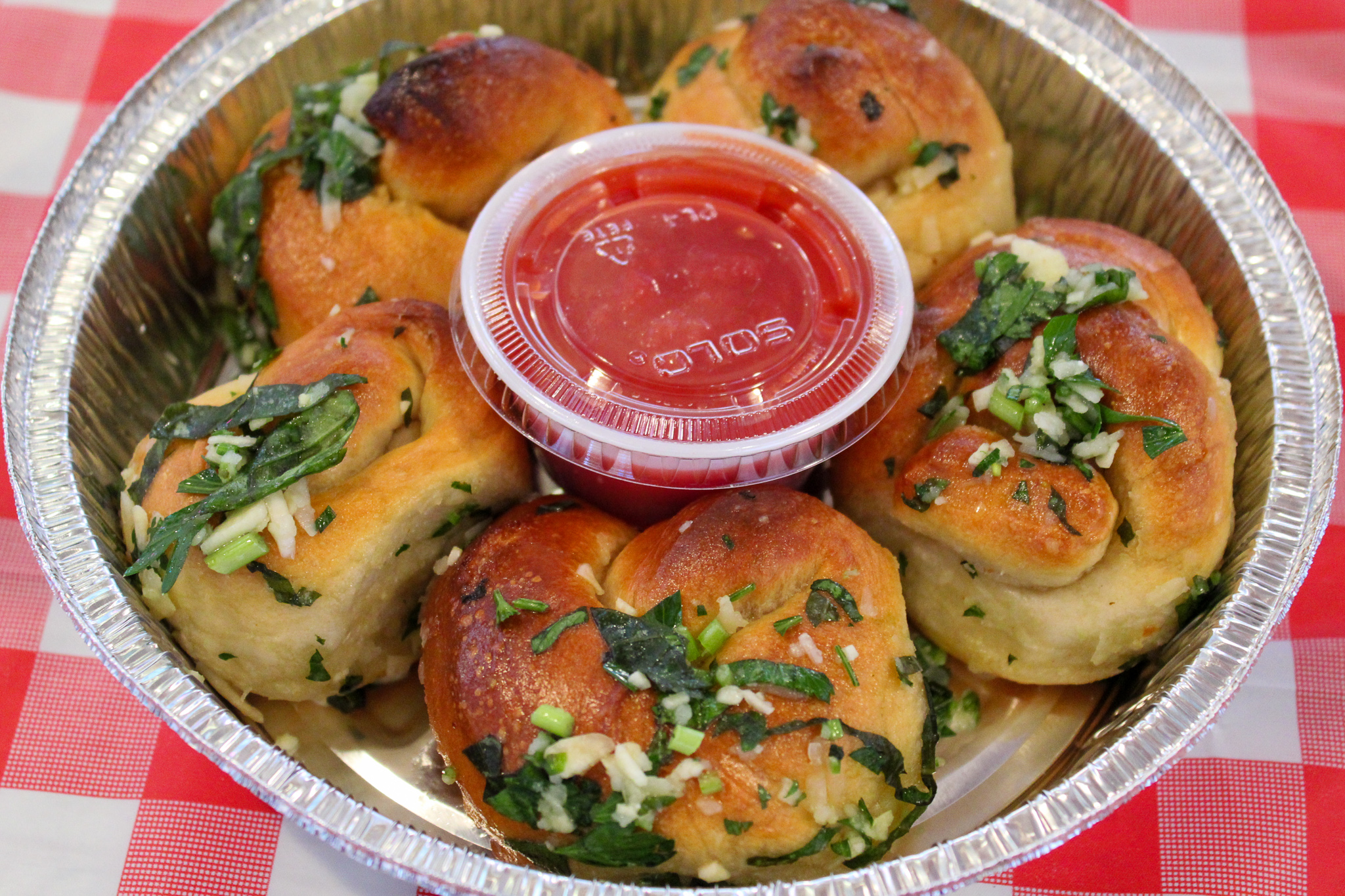 Order Spicy Garlic Knots food online from Percy's Pizza store, New York on bringmethat.com