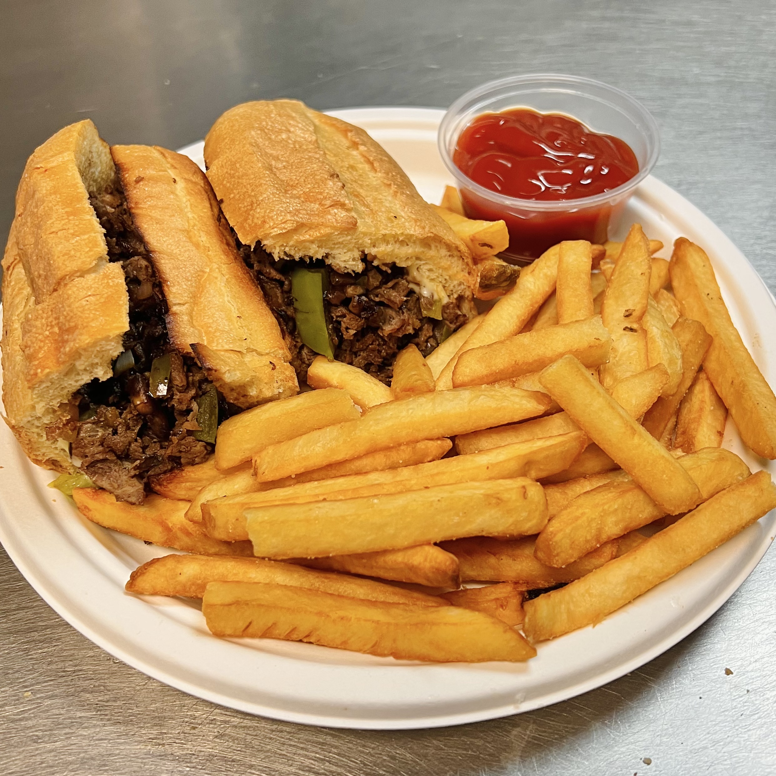 Order Philly Cheese Steak food online from Noho pizza man store, North Hollywood on bringmethat.com