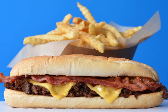 Order Bacon Cheesesteak Combo food online from Fatties Philly Cheesesteaks store, Beech Grove on bringmethat.com