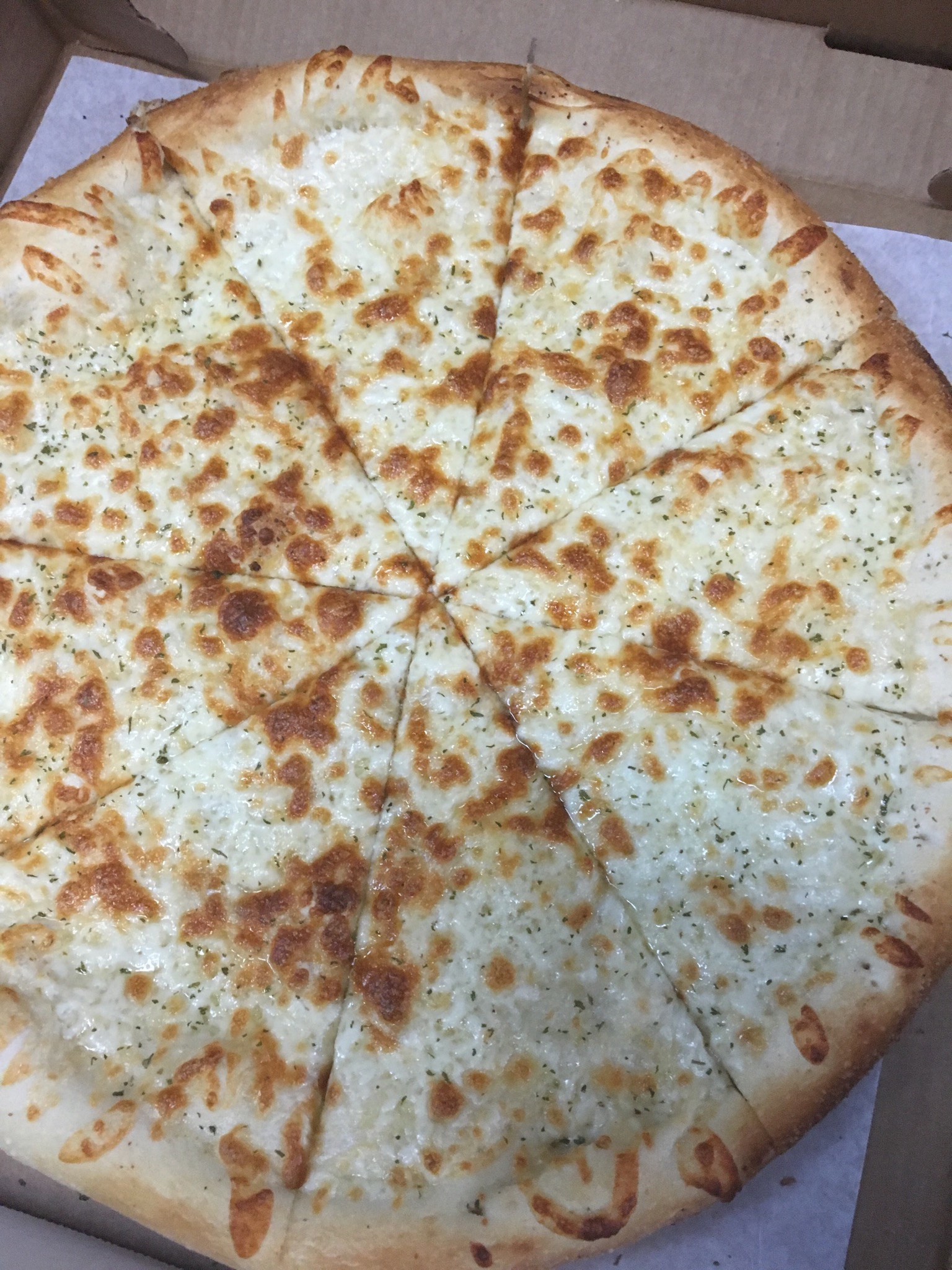 Order Small White Pizza food online from Township Line Pizza store, Drexel Hill on bringmethat.com