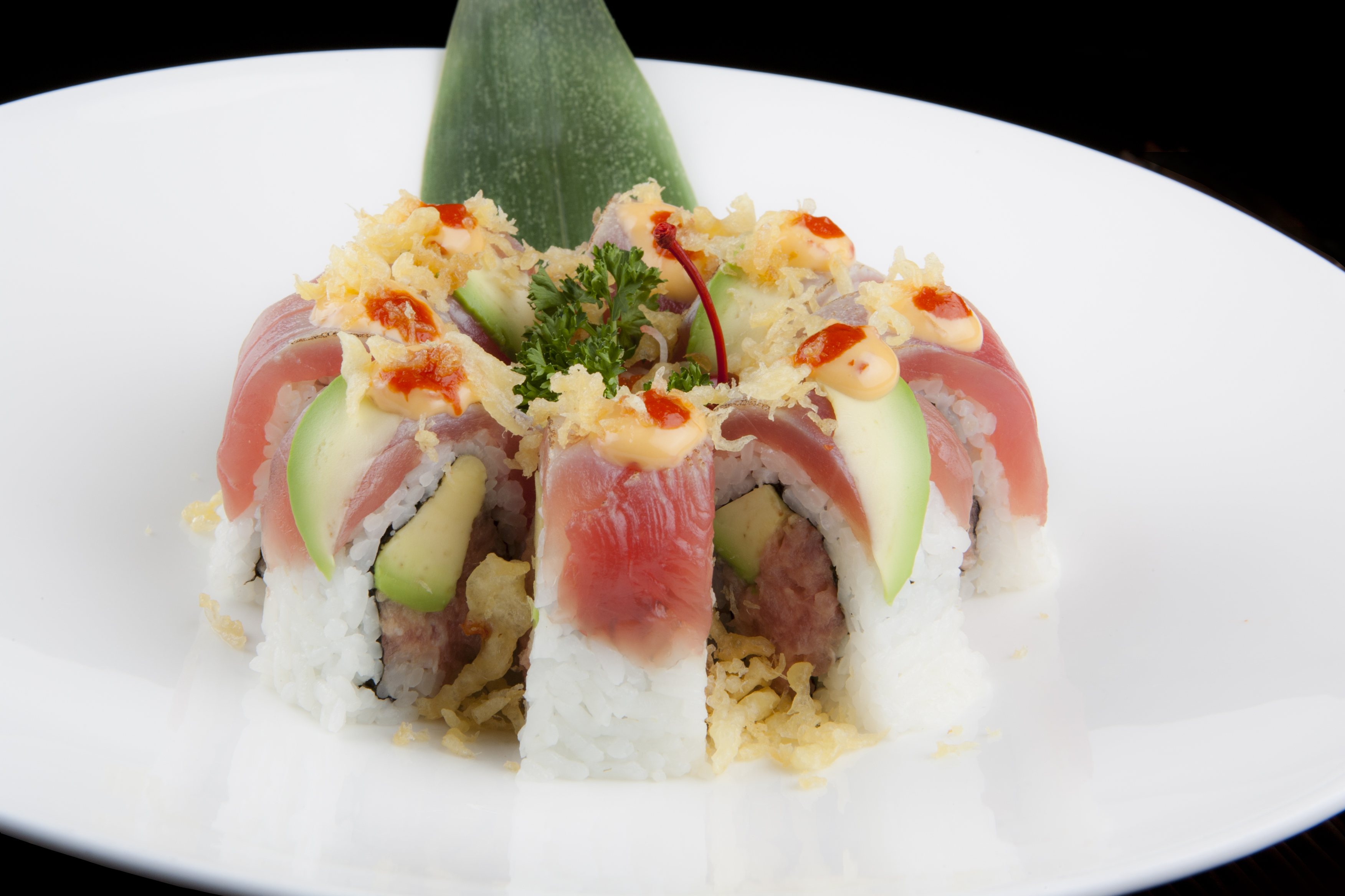 Order Tuna Lover's Roll food online from Wasabi Restaurant store, Flanders on bringmethat.com