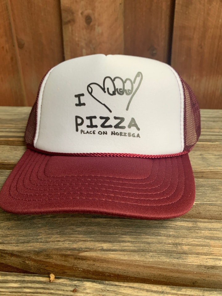 Order Maroon Trucker Hat food online from Pizza Place On Noriega store, San Francisco on bringmethat.com