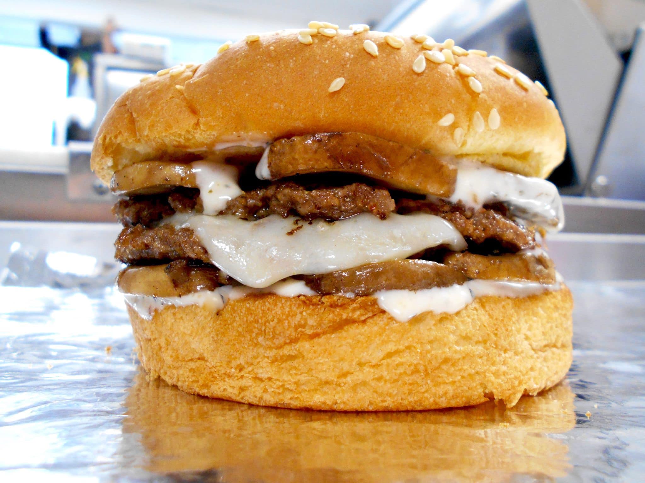 Order 1/4 lb. Mushroom Swiss Burger food online from Burger 81 store, Bay City on bringmethat.com