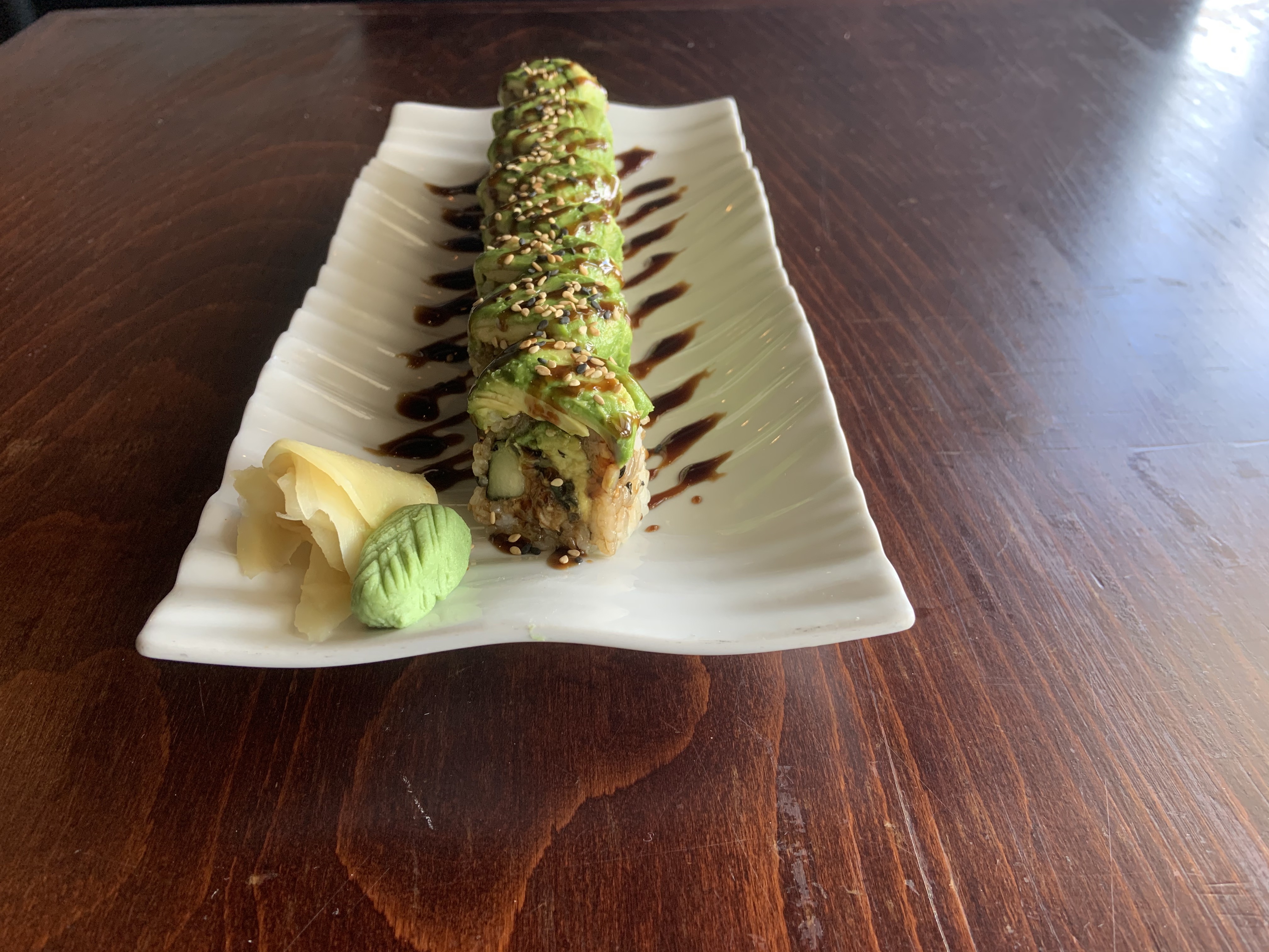 Order Green Dragon Roll food online from Sushi 101 store, Charleston on bringmethat.com